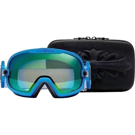 Chrome Hearts maschera da sci silver morning - blu