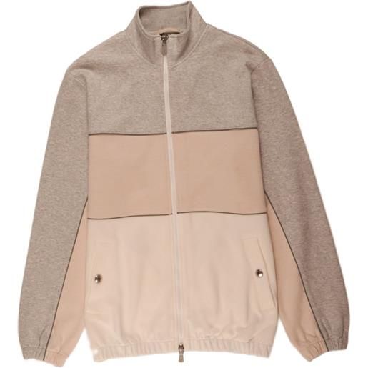 Eleventy maglione con inserti - toni neutri