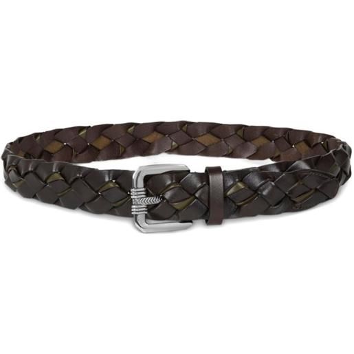 ETRO cintura in pelle intrecciata - marrone