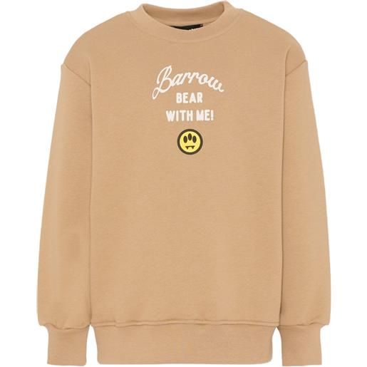Barrow kids felpa con stampa - toni neutri
