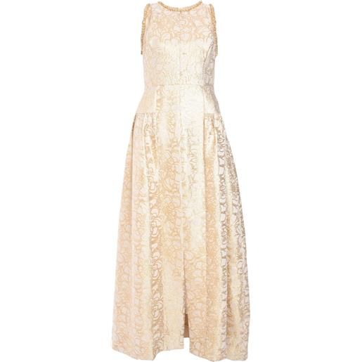 Baruni abito da sera coneflower - toni neutri