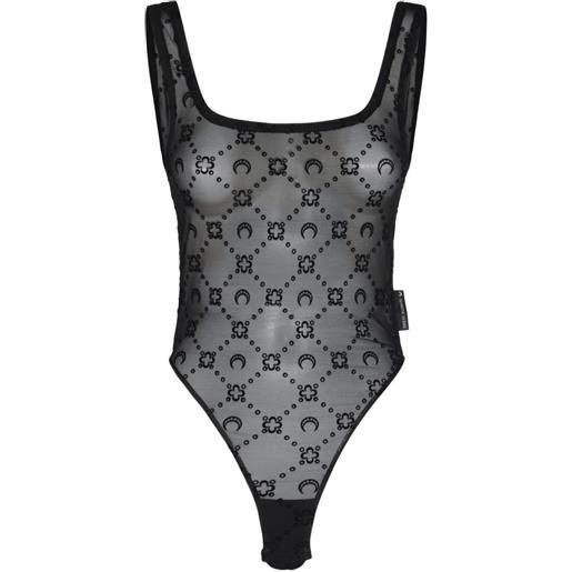 Marine Serre body smanicato - nero
