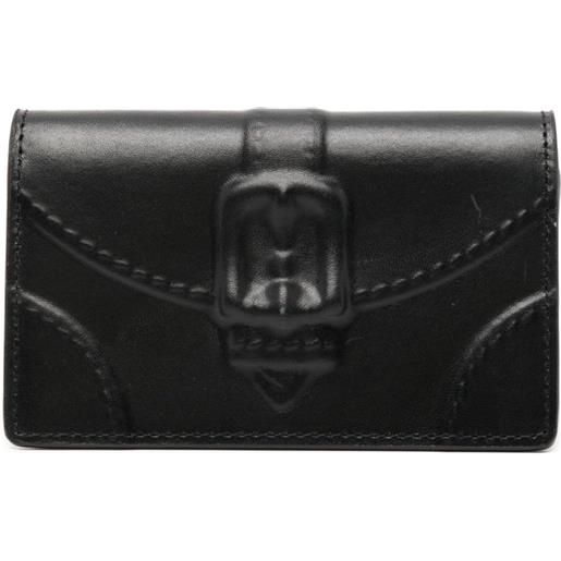 Maison MIHARA YASUHIRO portafoglio con fibbia goffrata - nero