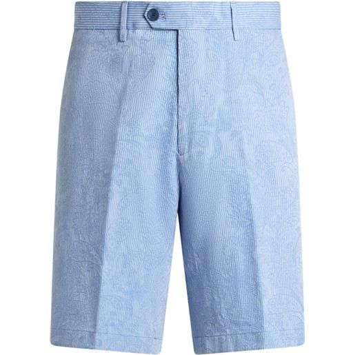 ETRO shorts con motivo paisley - blu