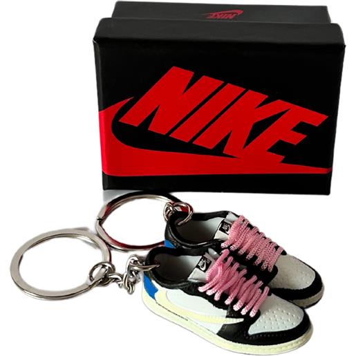 Snkrsdevoted portachiavi sneakers jordan 1 low fragment x travis scott premium