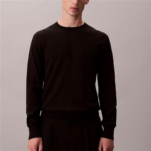 Calvin Klein maglia Calvin Klein in cotone con monogramma da uomo rif. Lv040bm343, nero