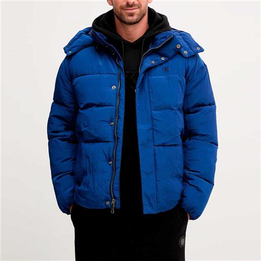 Calvin Klein Jeans piumino Calvin Klein Jeans con cappuccio da uomo rif. Lv04rd513g, blu indaco