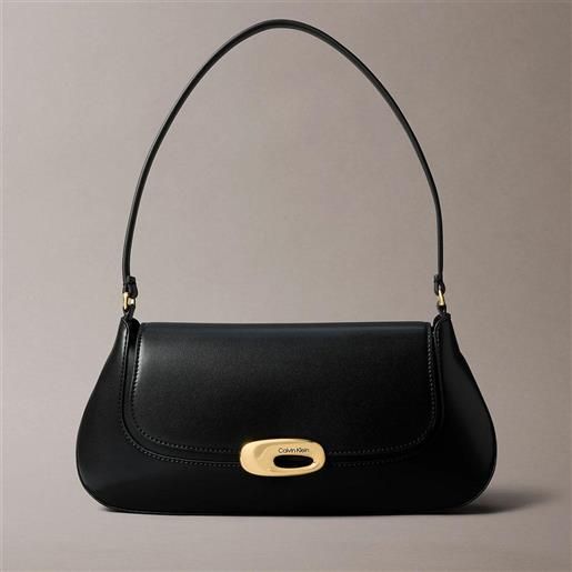 Calvin Klein borsa Calvin Klein da spalla con aletta superiore da donna rif. Lv04f3146g, nero