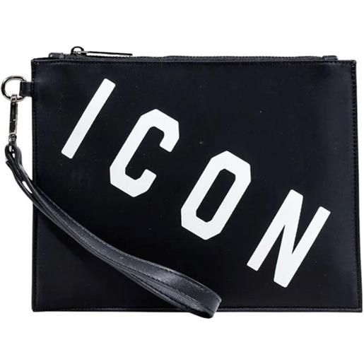 Icon pochette Icon unisex rif. Icxf2w6a043, nero