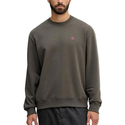 Calvin Klein felpa Calvin Klein con monogramma da uomo rif. Lv04rc296g, verde