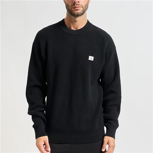 Calvin Klein Jeans maglia Calvin Klein Jeans con monogramma da uomo rif. Lv04rd313g, nero