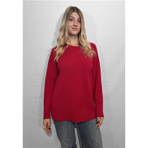 Le morbide maglia donna manica lunga pura lana over art. 02163