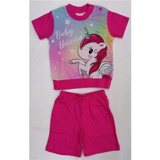 Disney pigiama bambina cotone Disney unicorno corto 1434