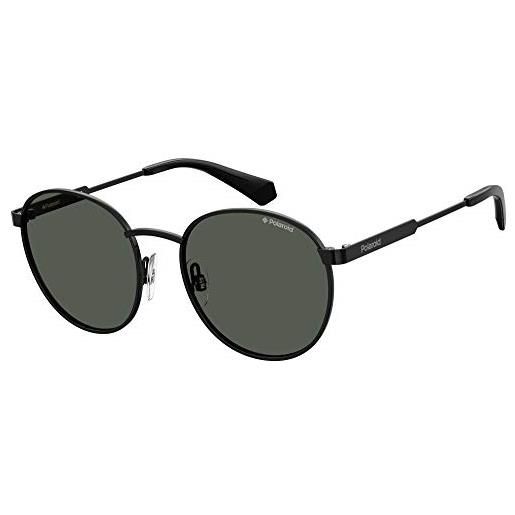 Polaroid pld 8039/s, occhiali da sole unisex bambini e ragazzi, nero, 49