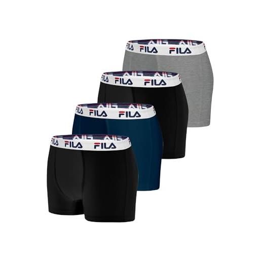 FILA set di 4 boxer in cotone da uomo fu5016