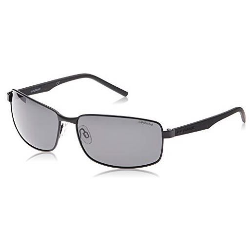 Polaroid pld 2045/s, occhiali da sole uomo, black, 63