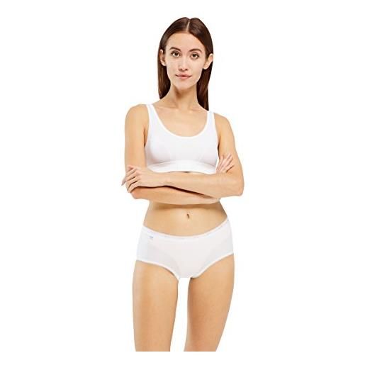 Sloggi basic+ midi 3p, slip, donna, bianco (white), 42