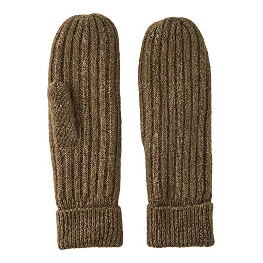 PIECES pcjeslin noos bc-gomitolo di lana muffole, fossile, taglia unica donna