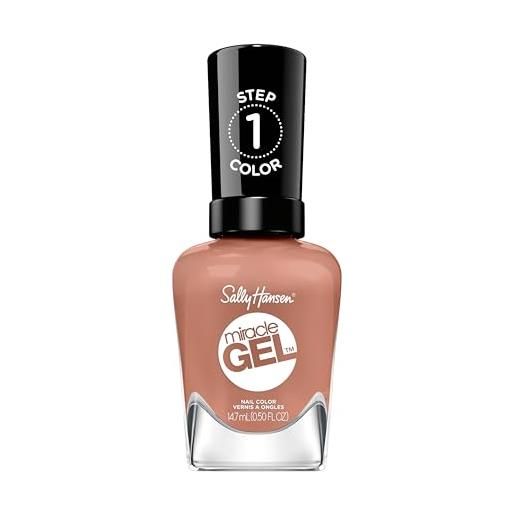 Sally Hansen smalto miracle gel - road less traveled​, anti-scheggiature, ultra brillante, facile da applicare, 14,7 ml