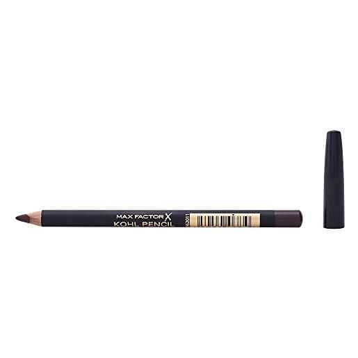 Max Factor, matita occhi kohl eyeliner pencil, kajal con texture ultra morbida, 030 brown, 1.2 g