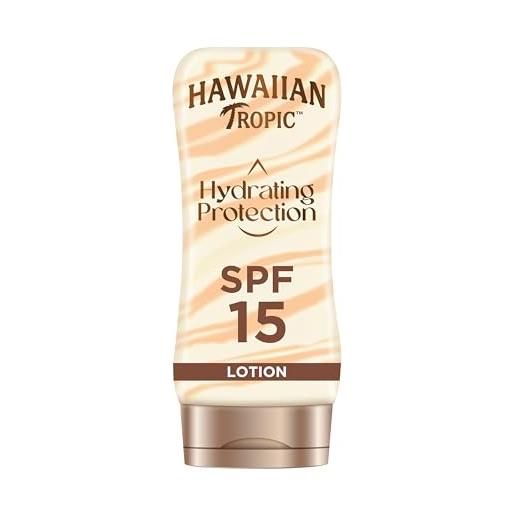 Hawaiian tropic hydrating protection sunscreen spf15 180ml