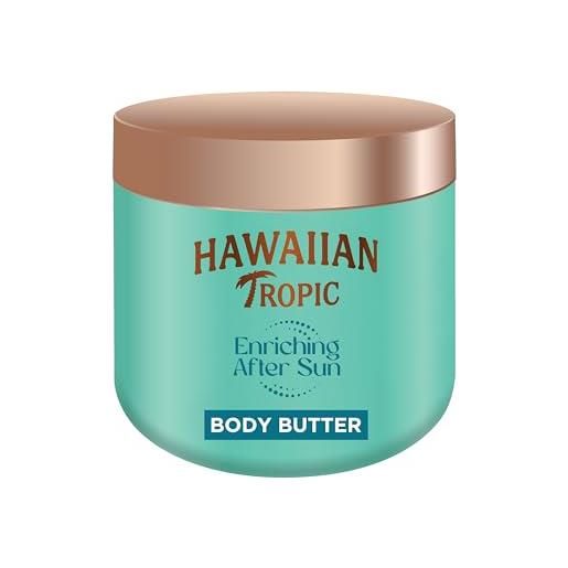 Hawaiian tropic | enriching body butter doposole - 250 ml, 12 di idratazione, con burro di karité, profumo di cocco, vegano