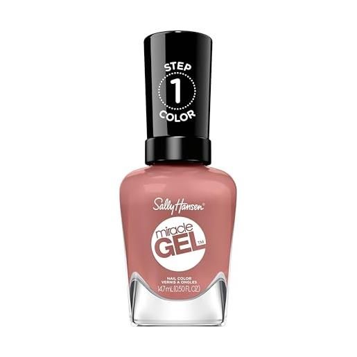 Sally Hansen smalto miracle gel - wild & free​, anti-scheggiature, ultra brillante, facile da applicare, 14,7 ml
