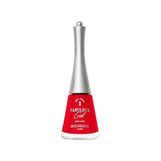 Bourjois, fabuleux gel nail lacquer, smlate per unghie, 310, rou'joie, 9 ml