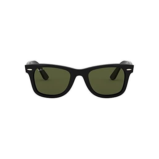 Ray-Ban 4340 montature, nero (black/green polarized), 50 unisex-adulto