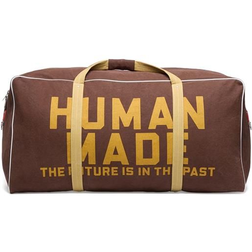 Human Made valigia boston grande - marrone