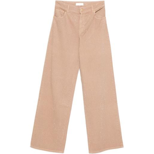 Blumarine jeans con strass - toni neutri