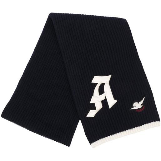 Alexander McQueen sciarpa con ricamo - blu