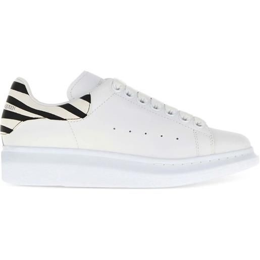 Alexander McQueen sneakers oversize in pelle - bianco