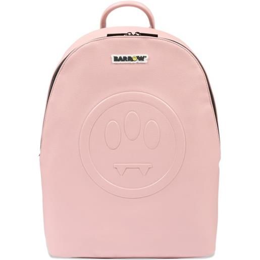 Barrow kids zaino con logo goffrato - rosa
