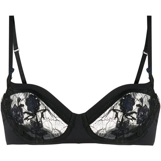 La Perla reggiseno a balconcino leavers in pizzo - nero