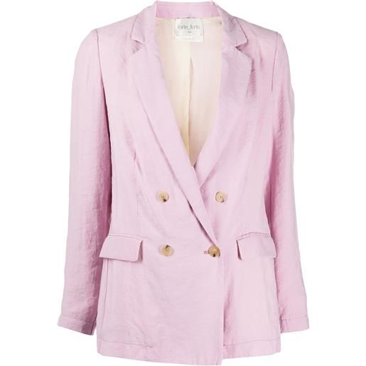 Forte Forte blazer doppiopetto - rosa
