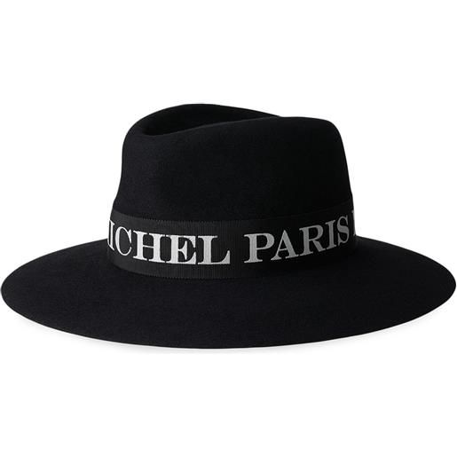 Maison Michel cappello a tesa larga charles - nero