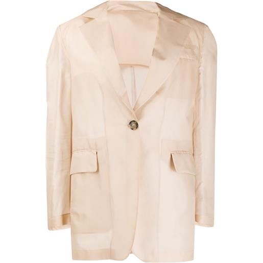 MSGM giacca monopetto - toni neutri