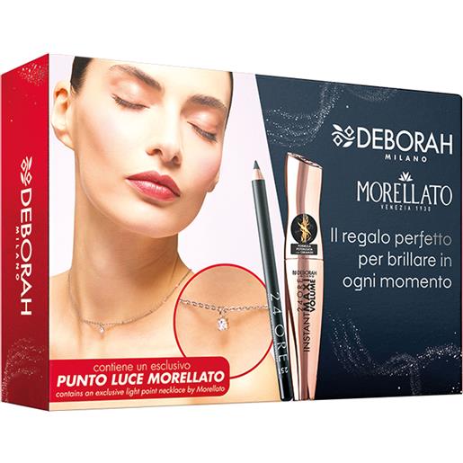 Deborah beauty kit & morellato 01 mascara instant maxi volume, matita occhi e collana