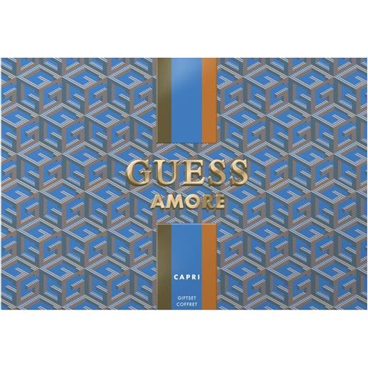 Guess cofanetto amore - capri eau de toilette 100ml con miniatura 7,5ml e pochette