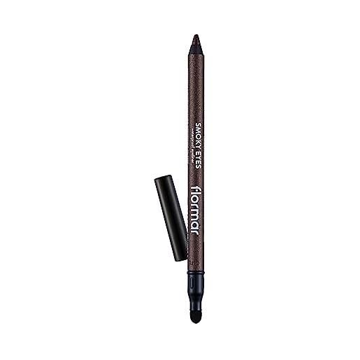Flormar smoky eyes eyeliner waterproof 06 outstanding bronze - matita occhi verde lunga durata, resistente a lacrime e umidità - texture morbida per effetto smoky o winged look
