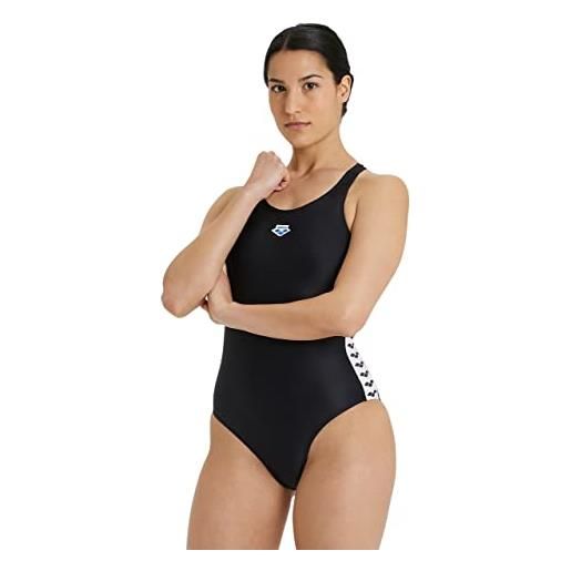 ARENA icons racer back costume intero donna, costume da bagno ad asciugatura rapida, costume da bagno sportivo in tessuto maxfit eco resistente al cloro e al sale con protezione uv upf 50+