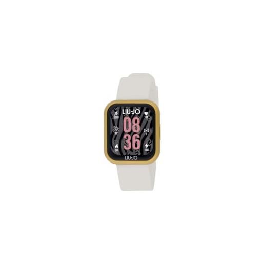 Liu Jo - smartwatch da donna in gomma - voice mini swlj141 - display da 1.5full touch - compatibilità con ios e android - funzione fitness - chiamata vocale tramite dispositivo - impermeabile ip67