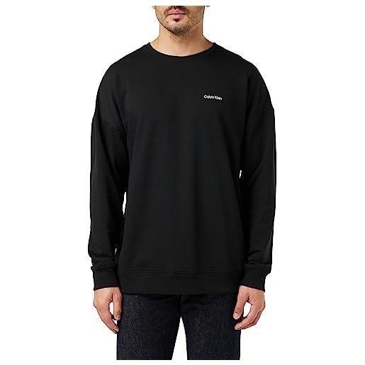 Calvin Klein uomo l/s sweatshirt, black, xl