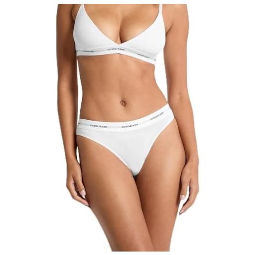 GUESS perizoma eco jeans, bianco puro. , medium