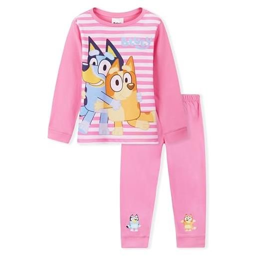BlueY lungo pigiama bambina, comodo e traspirante abbigliamento da casa set (rosa, 7-8 anni)
