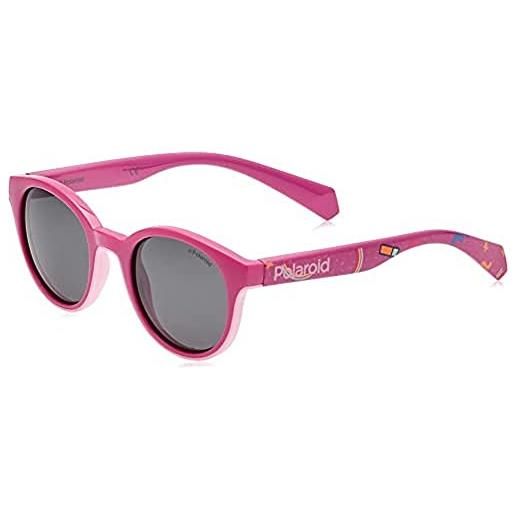 Polaroid, pld 8036/s occhiali da sole, occhiali da sole bambine e ragazze, fuchsia, 42