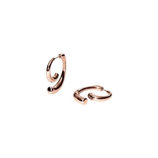 COPPIA DI ORECCHINI : Peso gr 26 pendenti in oro rosa 9 Kt e parte
