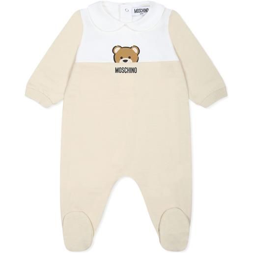 Moschino Kids pigiama con stampa - toni neutri