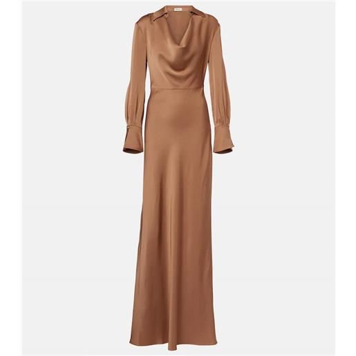 Simkhai abito lungo adelle in raso